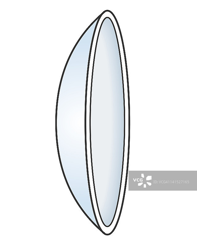 硬性隐形眼镜插画图片素材