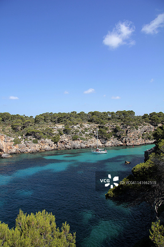 马略卡岛卡拉皮海湾图片素材