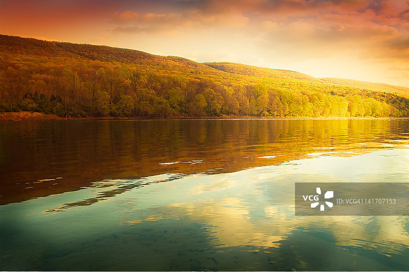 宾夕法尼亚州特拉华州水隙图片素材