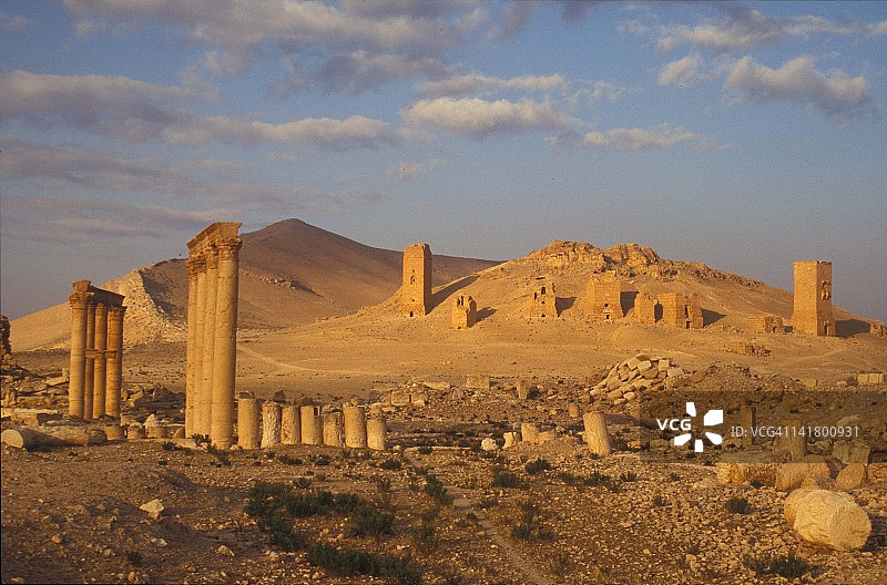 巴尔米拉古遗址图片素材