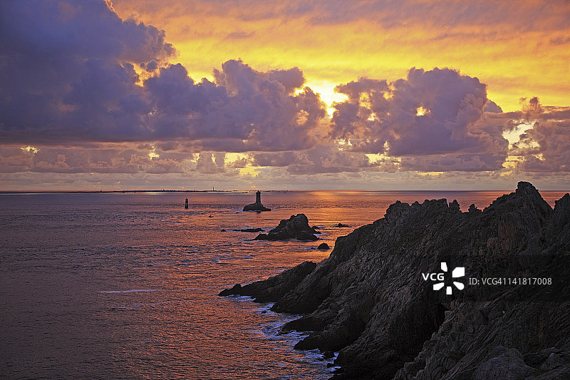 拉角，科努aille，菲尼斯泰尔，布列塔尼，法国图片素材