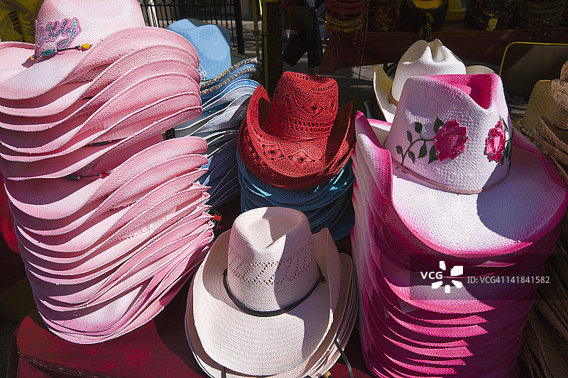 出售斯泰森帽子，加拿大艾伯塔省卡尔加里牛仔节图片素材