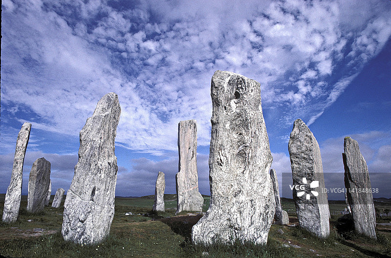 苏格兰刘易斯岛：卡拉尼什立石 H图片素材