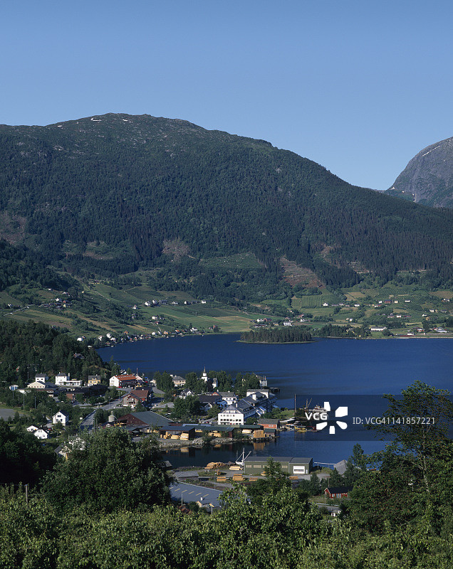 挪威于尔维克和哈当厄尔峡湾图片素材