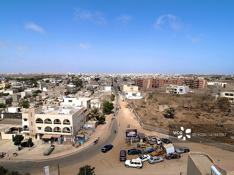 道路上的车辆鸟瞰图图片素材
