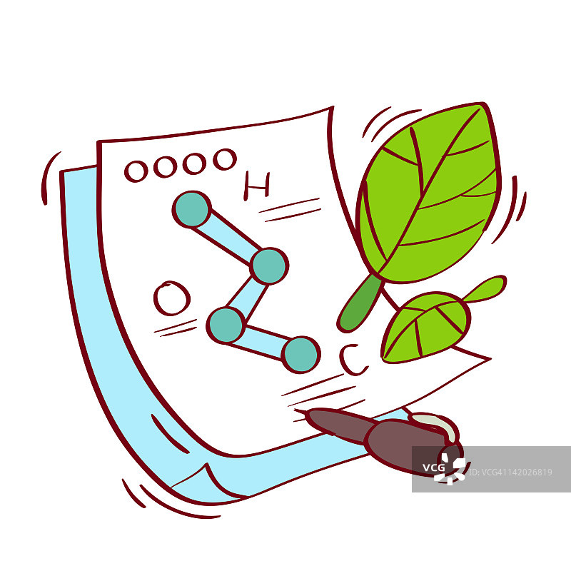 科学公式插图图片素材