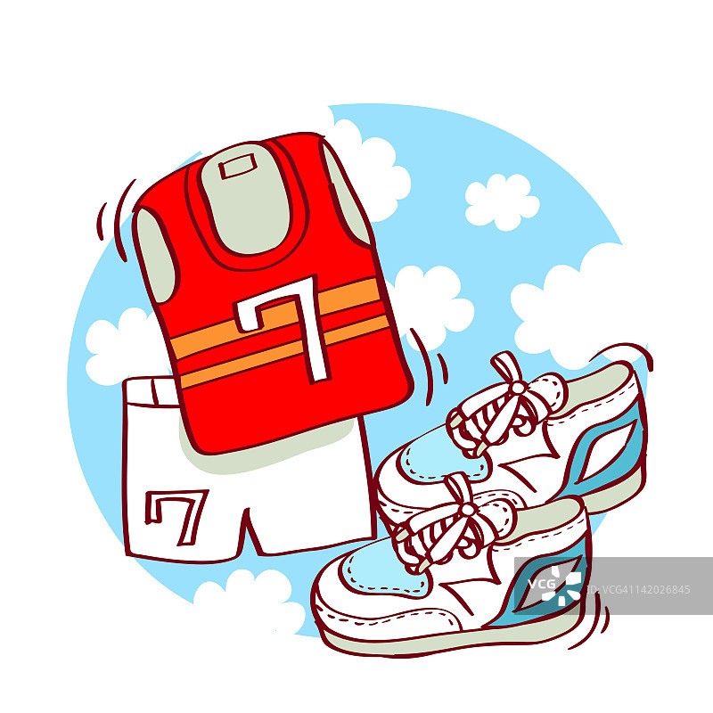 运动制服插画图片素材