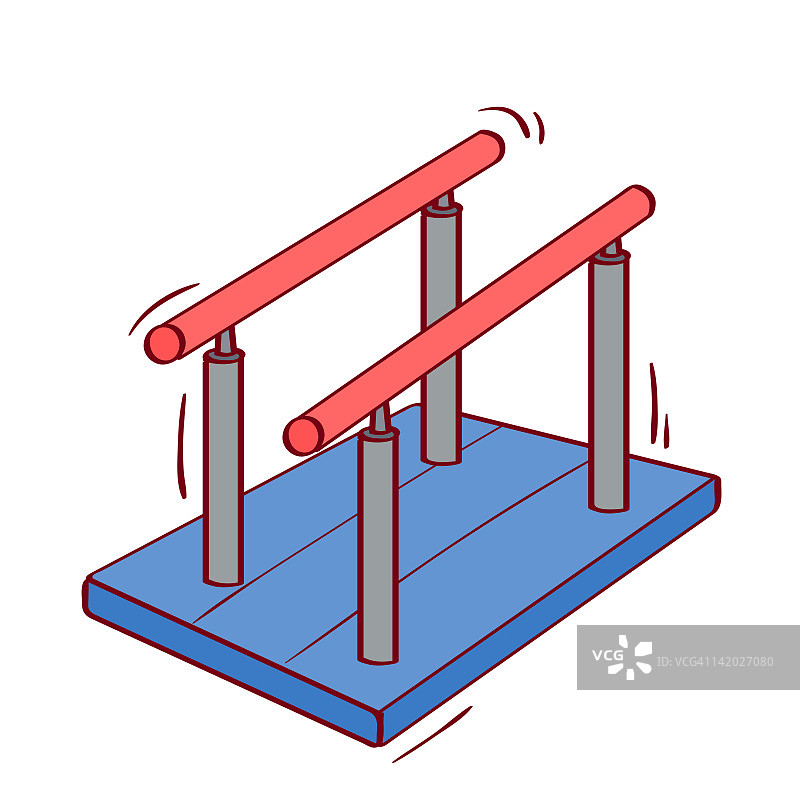 双杠插画图片素材