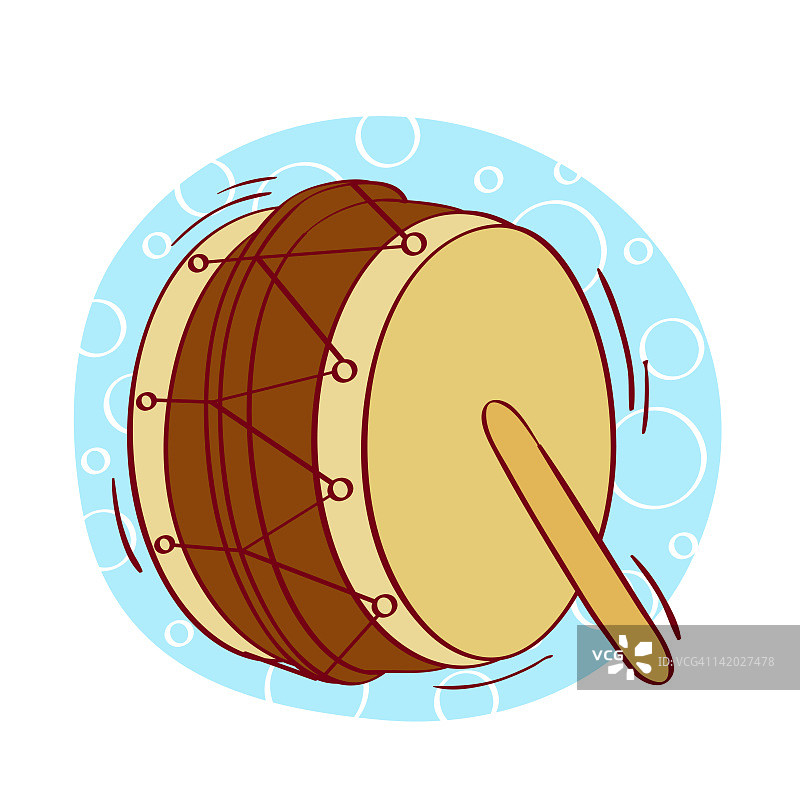 鼓插画图片素材