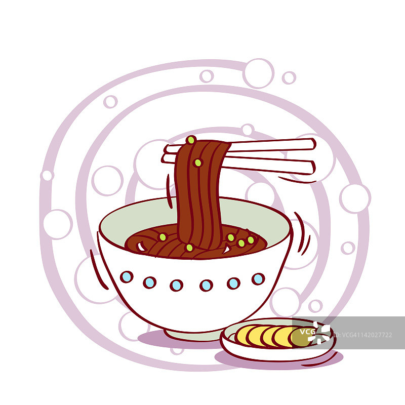 面条插图图片素材