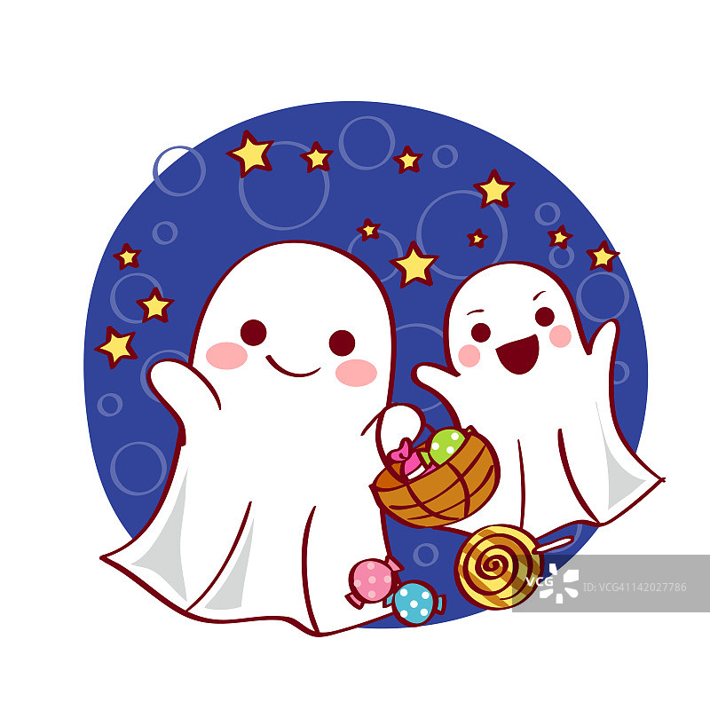 幽灵插画图片素材