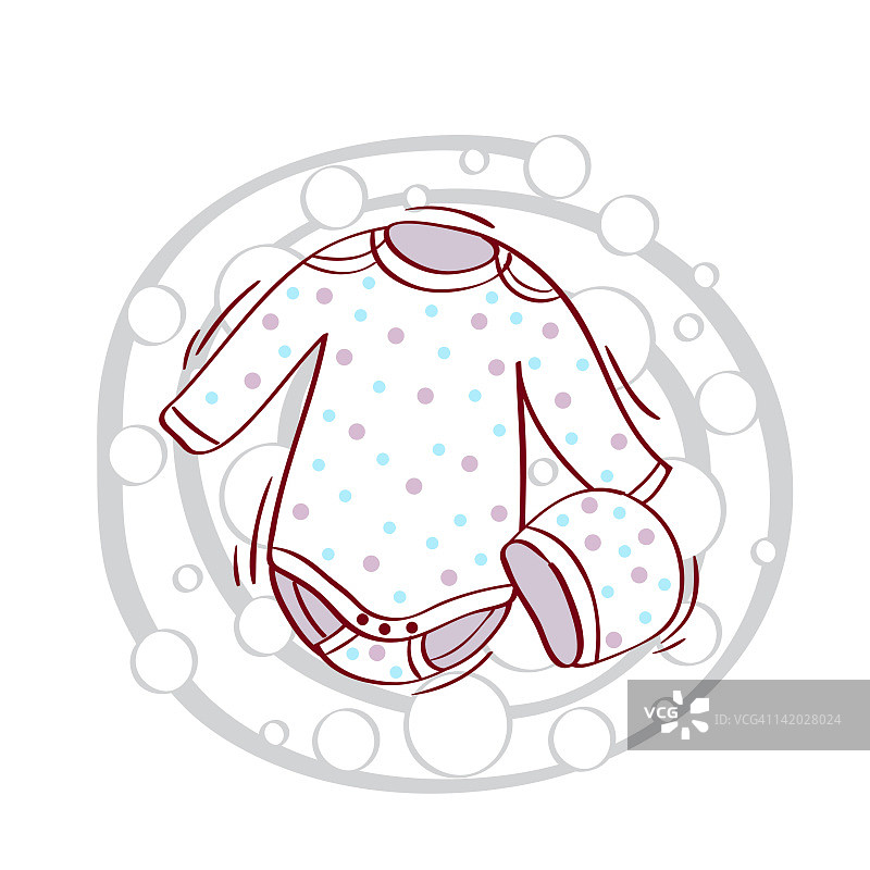 婴儿服装图示图片素材
