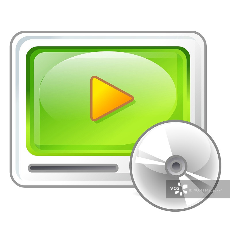 CD和CD播放器插画图片素材