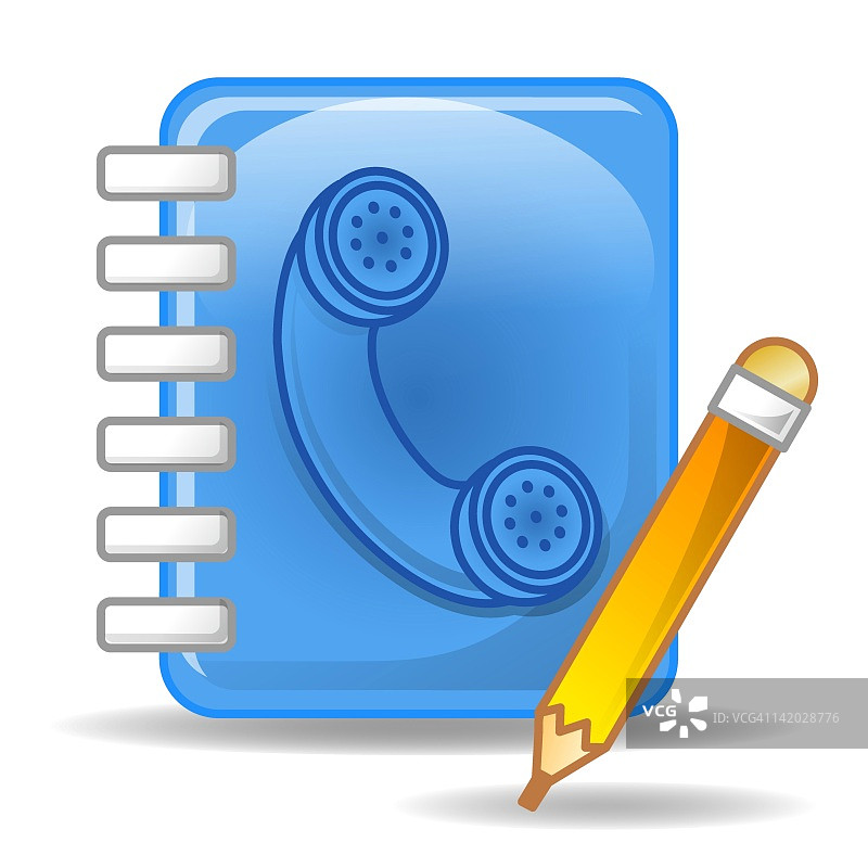 电话簿插画图片素材