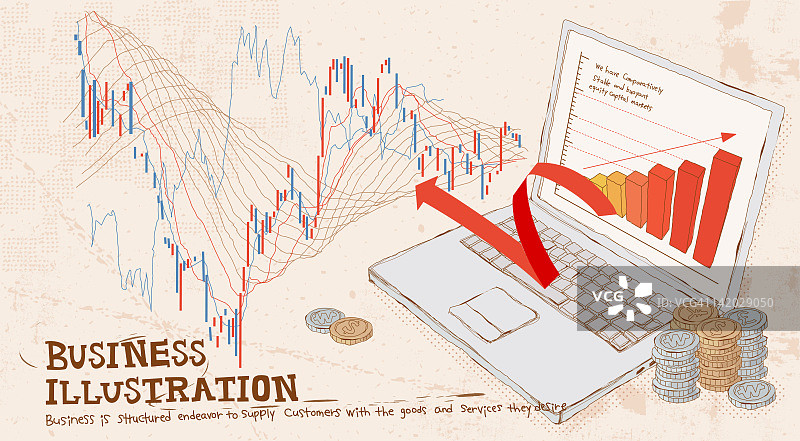 商业概念插画图片素材
