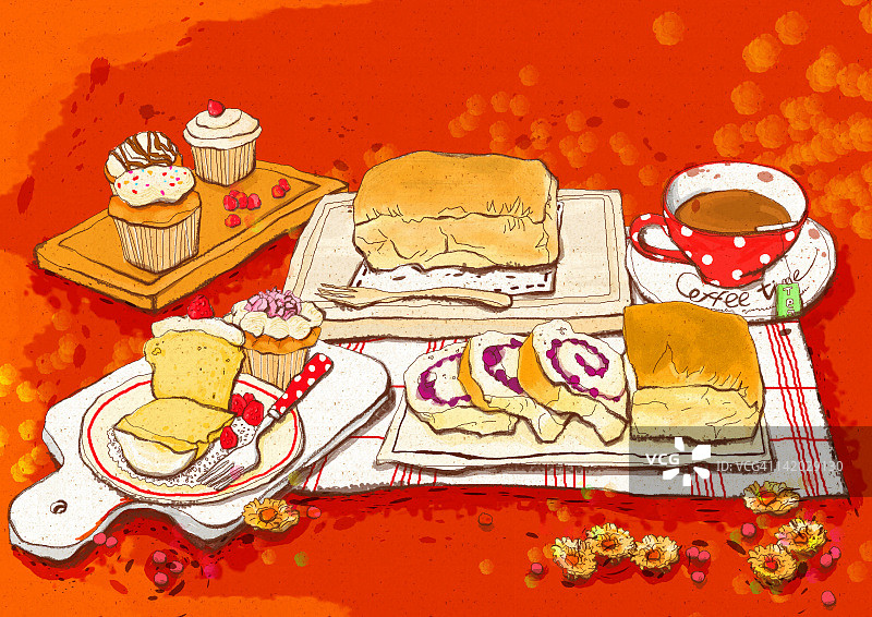 食品和饮料插画图片素材