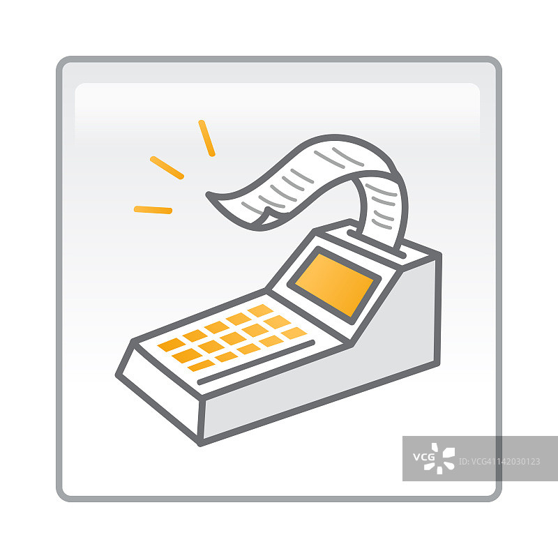账单机插画图片素材