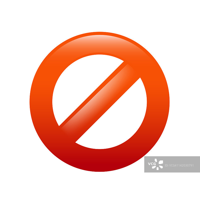 禁止标志插画图片素材
