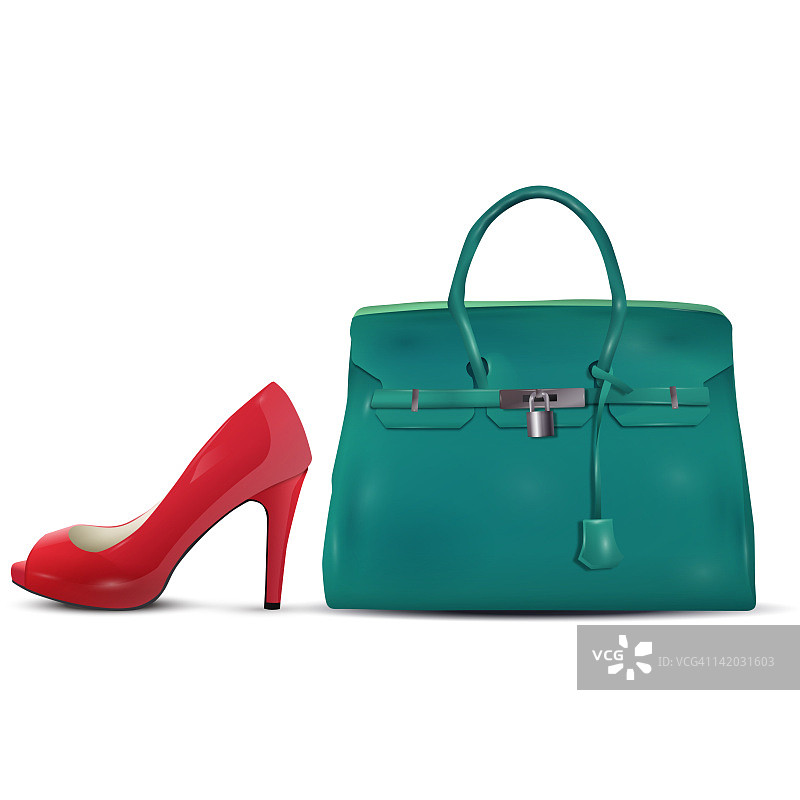 高跟鞋与手提包图片素材