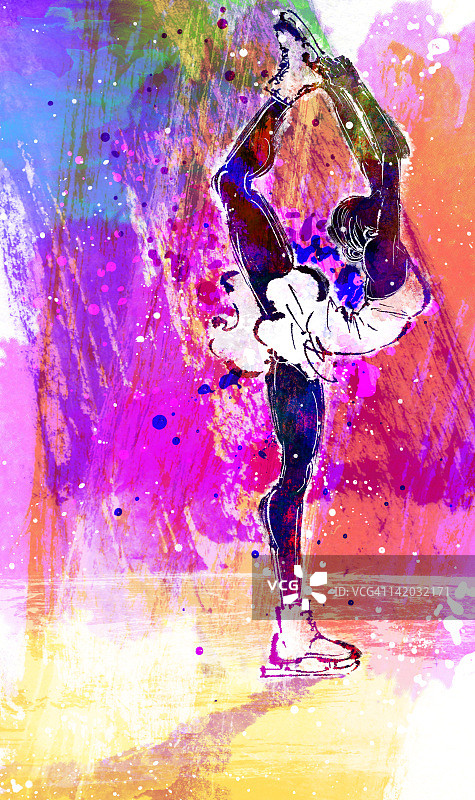 年轻的体操运动员图片素材