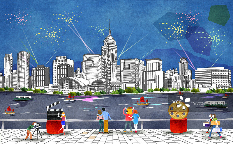 澳大利亚新南威尔士州悉尼海港大桥新年烟花图片素材