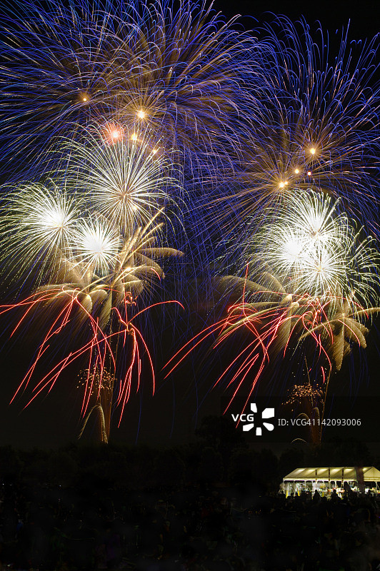 东松山烟花节图片素材