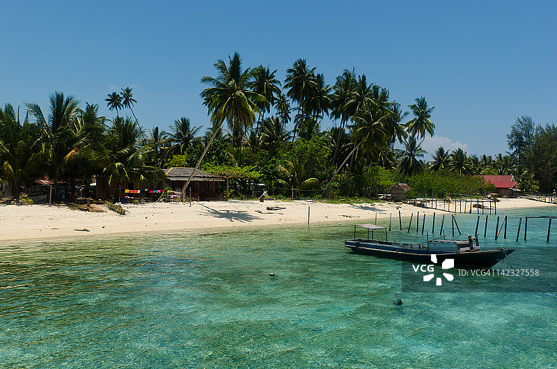 热带天堂海滩图片素材