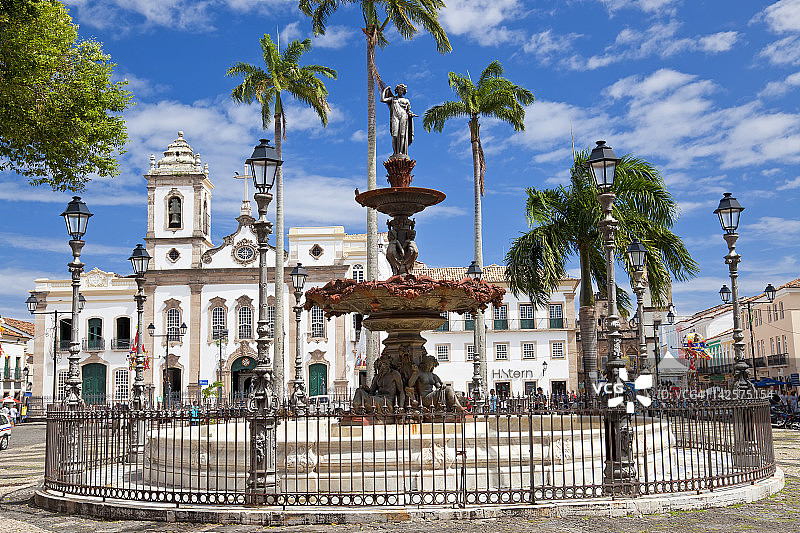 特雷罗斯广场，佩洛尼奥，萨尔瓦多-德巴伊亚图片素材