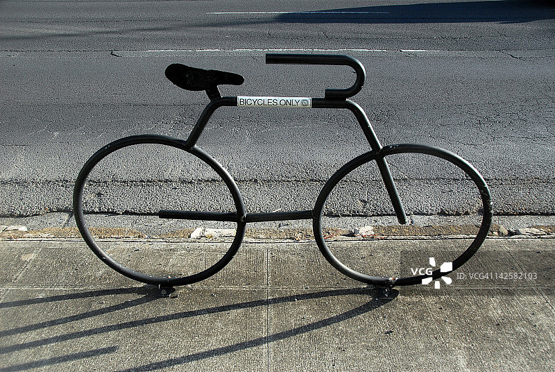 自行车停车架图片素材