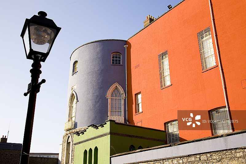 都柏林城堡与路灯图片素材