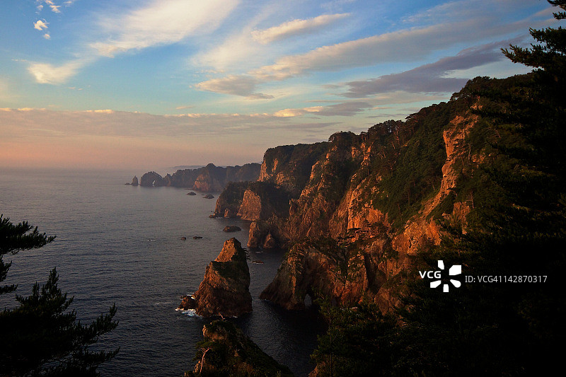 北山崎悬崖图片素材