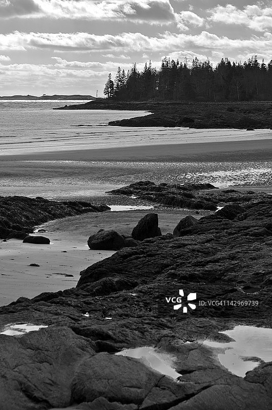 空无一人的海滩图片素材