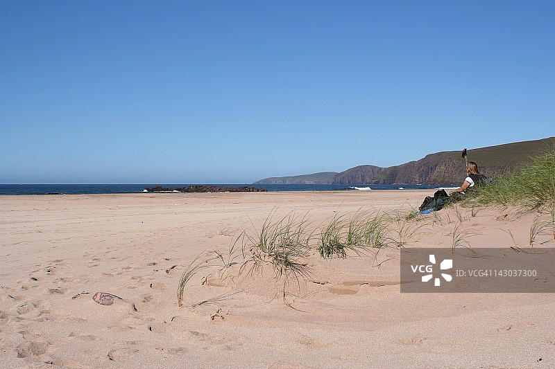 徒步者休息图片素材