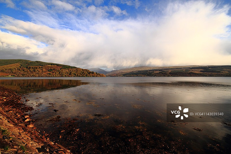 俯瞰法恩湖图片素材
