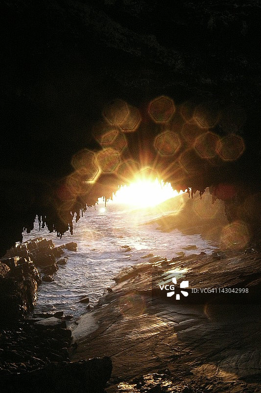 海军拱门的日落图片素材