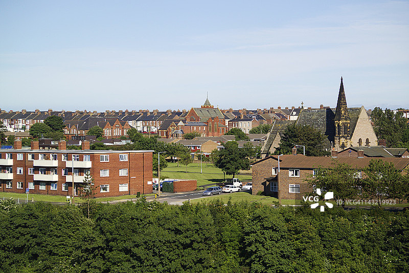 英格兰泰恩-威尔郡南希尔兹住宅图片素材