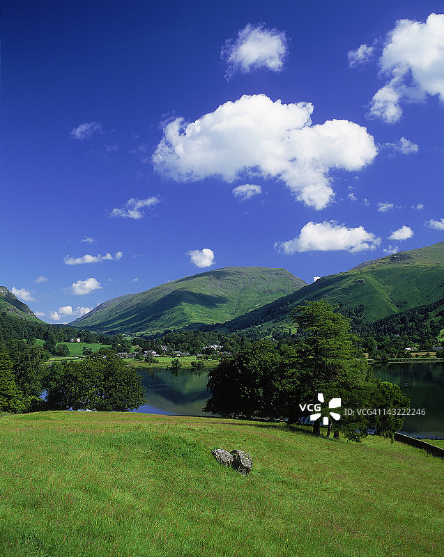 英国坎布里亚郡湖区格拉斯米尔图片素材
