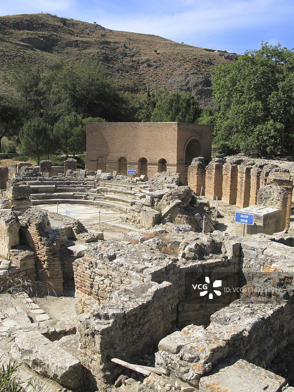 希腊克里特岛戈尔廷罗马剧场图片素材