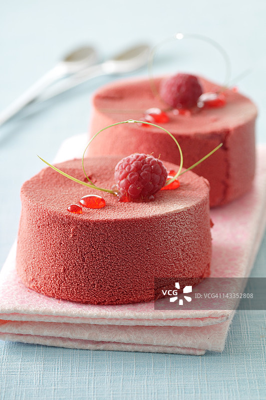 覆盆子慕斯图片素材