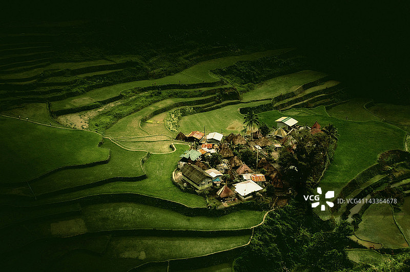 水稻梯田图片素材