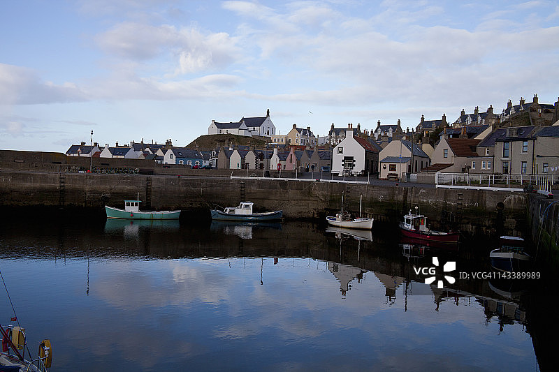 芬多赫蒂村，苏格兰图片素材