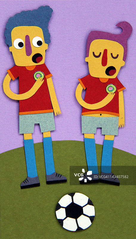 运动员在唱国歌图片素材