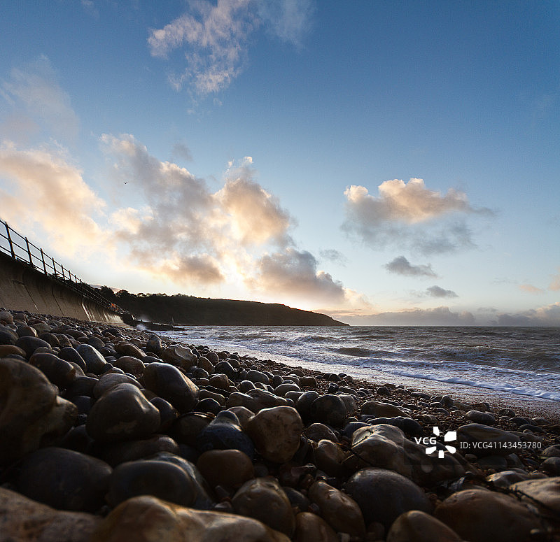 托特兰湾蓝色风光图片素材