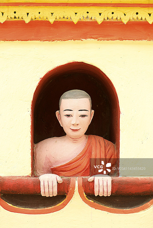 缅甸蒙育瓦坦博德寺佛像图片素材