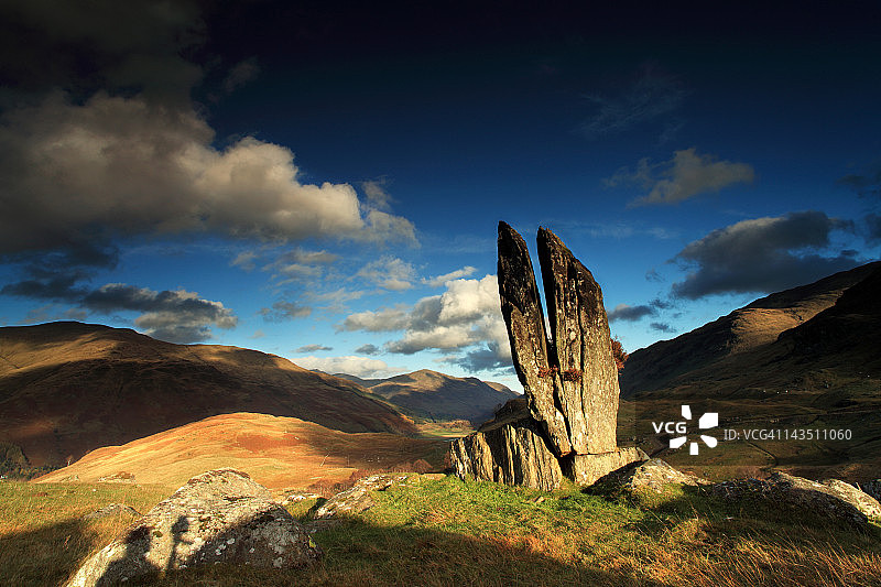 格兰里昂峡谷的裂石图片素材