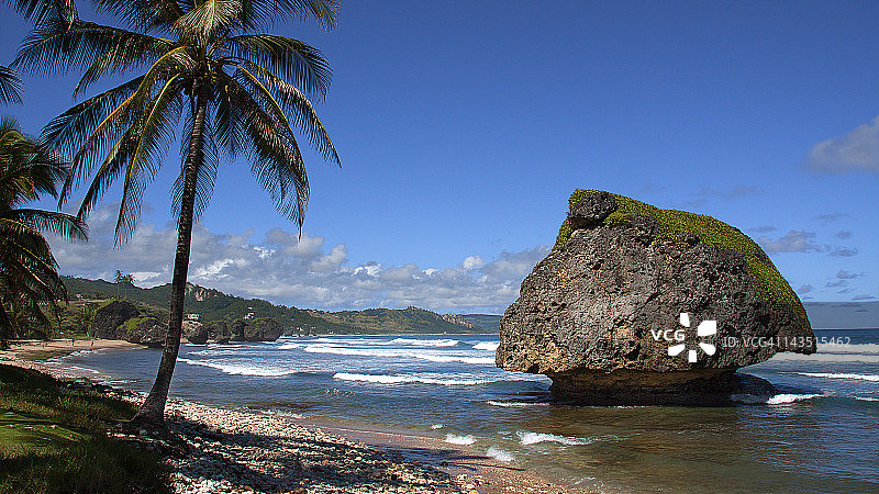 巴巴多斯巴斯希巴岩图片素材