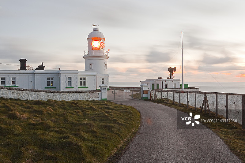 康沃尔彭丁沃奇的灯塔图片素材