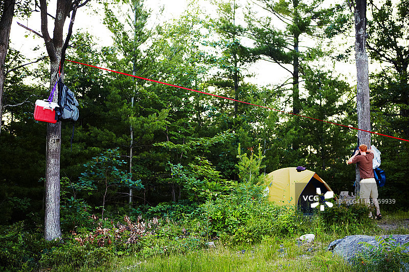 在马萨索加省立公园露营图片素材