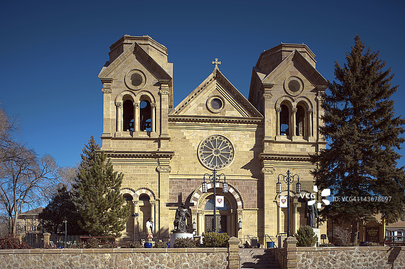 新墨西哥州圣菲的圣方济各主教座堂图片素材