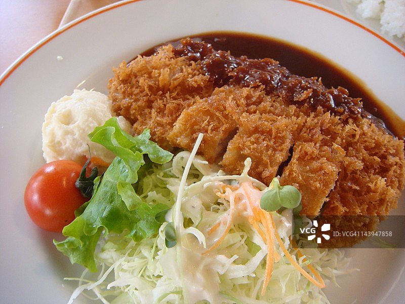 猪肉炸肉排图片素材